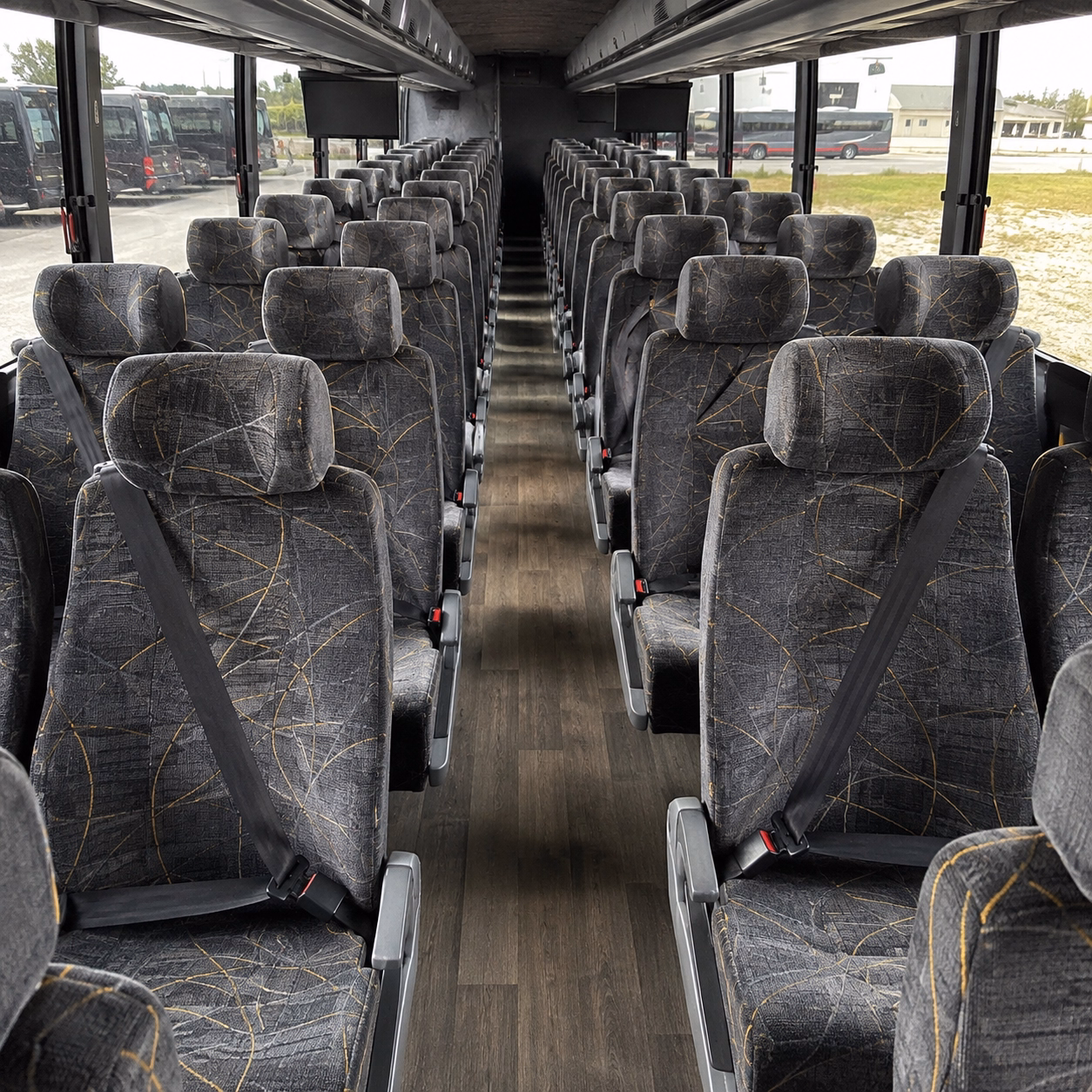 palm beach gardens charter bus rental interior